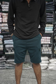 Daily Wear Trendy Mens Ottoman Trouser & Shorts - Bottle Green-7 Man
